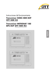 OTT METEOSAT 100 BPS DCP HDR M3 Instrucciones De Funcionamiento