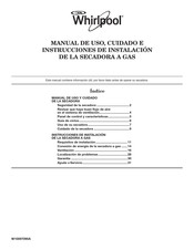 Whirlpool 7MWGD5550 Manual De Uso Y Cuidado E Instrucciones De Instalación