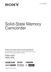 Sony PMW-400L Instrucciones De Funcionamiento