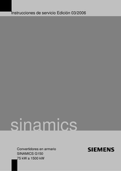 Siemens SINAMICS G150 C Instrucciones De Servicio