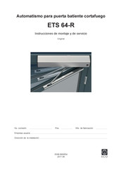 Eco ETS 64-R Instrucciones De Montaje Y De Servicio