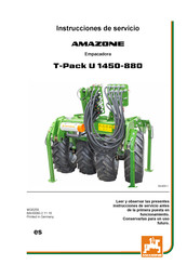 Amazone T-Pack U 1450-880 Instrucciones De Servicio