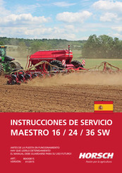 Horsch MAESTRO 16 SW Instrucciones De Servicio