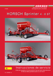 Horsch Sprinter 4 ST Instrucciones De Servicio