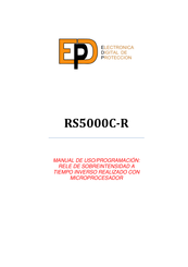 Electrónica Digital de Protección RS5000C-R Manual De Uso/ Programación