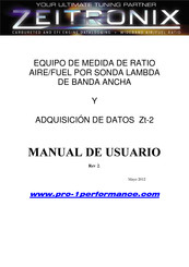 Pro 1 Performance Zt-2 Manual De Usuario