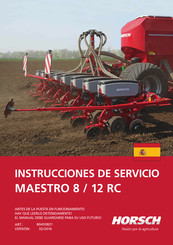 horsch Maestro 12 RC Instrucciones De Servicio