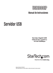 StarTech.com USB1000IP Manual De Instrucciones