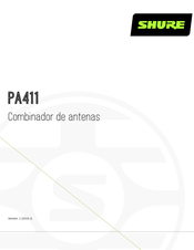 Shure PA411 Guía De Usuario