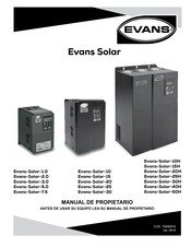 Evans Evans-Solar-1.0 Manual De Propietario