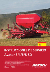 horsch Avatar 8 SD Instrucciones De Servicio