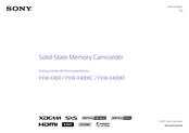 Sony PXW-X400 Instrucciones De Funcionamiento