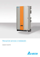 Delta SOLIVIA 11 EU G4 TR Manual De Servicio E Instalación