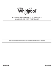 Whirlpool CABRIO 7MWGD8800 Manual De Uso Y Cuidado