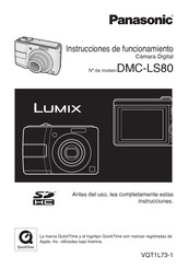 Panasonic Lumix DMC-LS80 Instrucciones De Funcionamiento