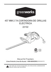 GreenWorks 22102 Manual Del Propietário