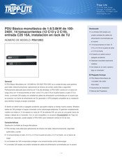 Tripp-Lite PDU12IEC Manual Del Propietário