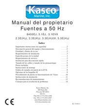 Kasco 8400EJ Manual Del Propietário