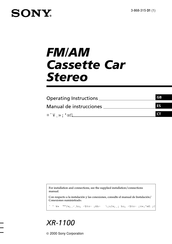 Sony XR-1100 Manual De Instrucciones