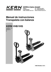 KERN VHS 2T1 Manual De Instrucciones