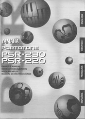 Yamaha PORTATONE PSR-220 Manual Del Propietário