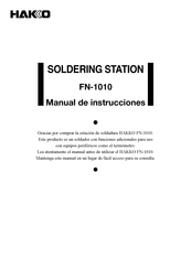 Hakko FN-1010 Manual De Instrucciones