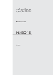 Clarion NX504E Manual De Usuario