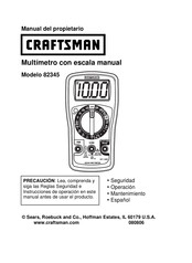 Craftsman 82345 Manual Del Propietário