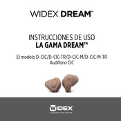 Widex DREAM D-CIC-M-TR Instrucciones De Uso