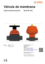 Stübbe MV 310 Serie Instrucciones De Servicio