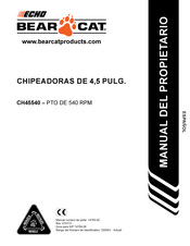 Echo Bear Cat CH45540 Manual Del Propietário