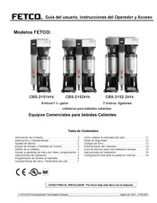 Fetco CBS-2152-2XTS Guia Del Usuario