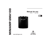 Behringer MINIAMP GMA100 Manual De Uso