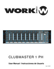 Work Pro CLUBMASTER 1 PH Instrucciones De Usuario