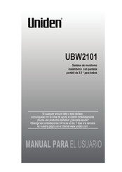 Uniden UBW2101 Manual Para El Usuario