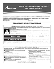 Amana UKF8001 Serie Instrucciones Para El Usuario