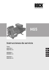 Bock compressors HG5/725-4 S Instrucciones De Servicio