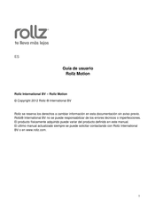 Rollz Motion Guía De Usuario