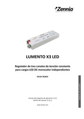 Zennio LUMENTO X3 LED Manual De Usuario