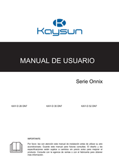 Kaysun Onnix KAY-D 52 DN7 Manual De Usuario