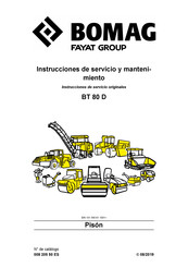 Bomag BT 80 D Instrucciones De Servicio