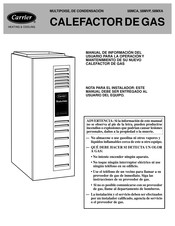 Carrier 58MCA Nota Para El Instalador