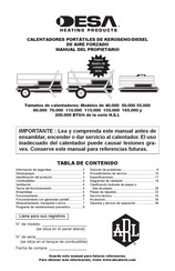 DESA Heating Products 40 Manual Del Propietário