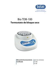 bioSan Bio TDB-100 Manual De Funcionamiento