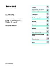 Siemens SIMATIC PC 670 V2 Instrucciones De Servicio