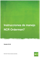 NCR Orderman7 Instrucciones De Manejo