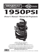 Briggs & Stratton GENERAC 1950PSI Manual Del Propietário