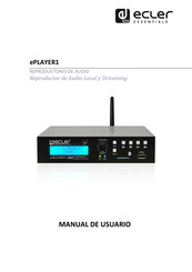 Ecler essentials ePLAYER1 Manual De Usuario