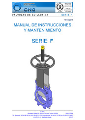 CMO F Serie Manual De Instrucciones Y Mantenimiento