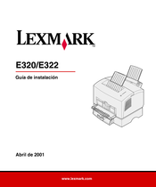 Lexmark E320 Guia De Instalacion